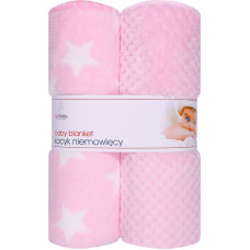 Duet Baby MARINI 875 Kocyk CORAL+CORAL DRUK 3D 2 pak 90x80