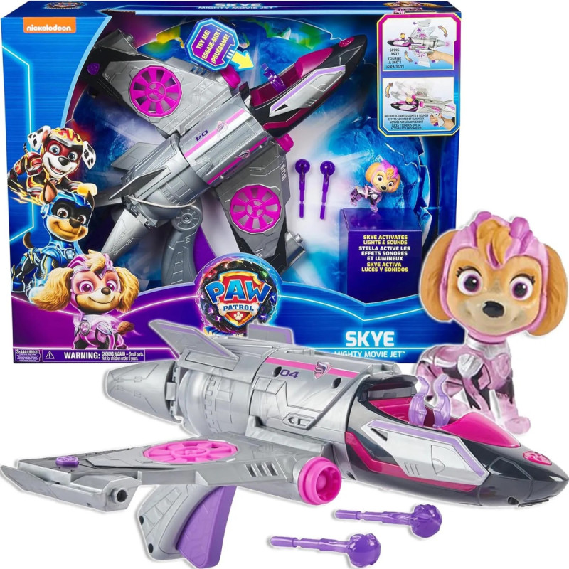 Spin Master Paw Patrol Skye Might Movie Jet 6067498