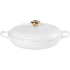 Le Creuset Čuguna katls sekls 30cm / 3,5L balts