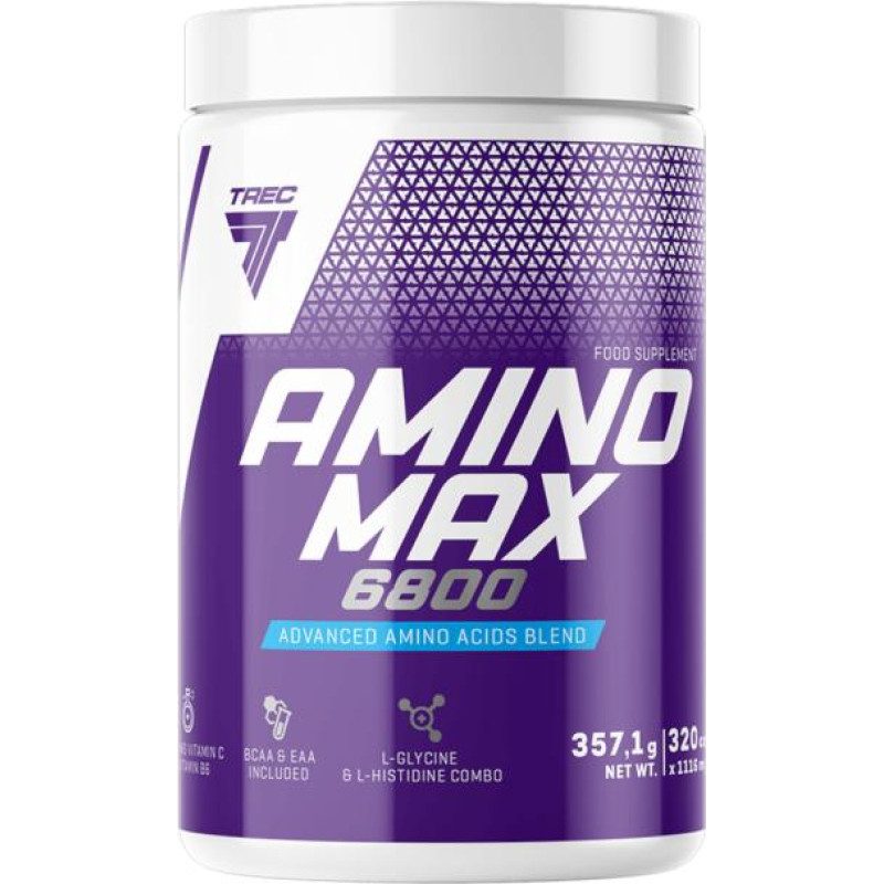 Trec Ülipuhtad aminohappekapslid TREC AMINO MAX 6800, 320 kapslit