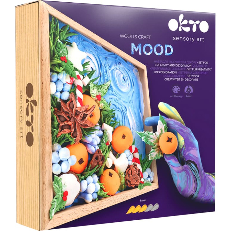 Moon Light Clay Radošais komplekts Modelēšanas masas - 3D glezna Wood&Craft Joy (21*21cm)