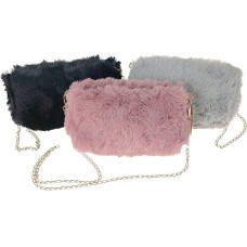 Marka Niezdefiniowana BAG - 597044 - FUR with CHAIN