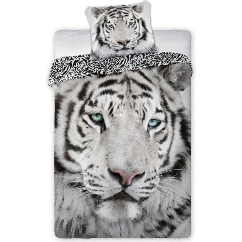 BEDDING SET WILD TIGER 140X200+70X90 COTTON. YOUTH.