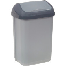 Keeeper Atkritumu spainis ar grozāmu vāku 10L Swantje 25,5x19x38cm gaiša sudraba krāsā