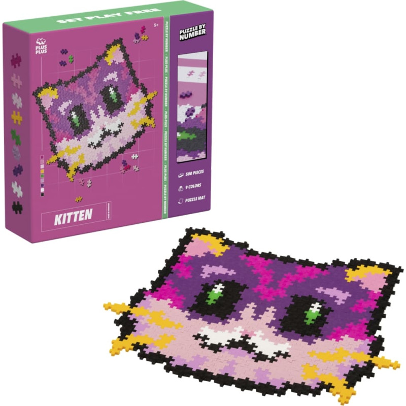 Plus Plus puzle pēc cipariem KUCĒNS, 500 det.