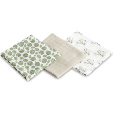 Sensillo bambusa autiņi, 3 gab. ELEPHANT GREY 70X80