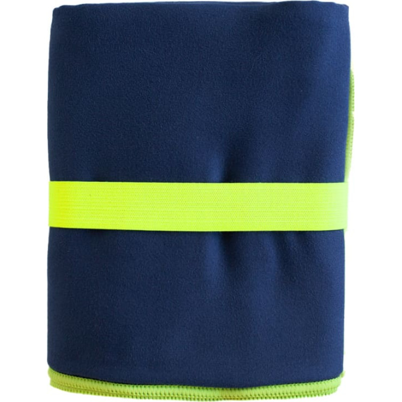 RĘCZNIK FITNESS 80X130 MICROFIBRA GRANAT GUMKA/OBSZYCIE LIMONKOWE