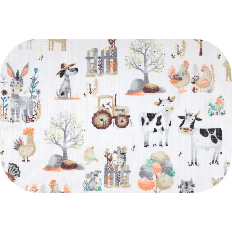 Ega Kids Diaper - 30053 - TETRA PRINT - EGA -FARM - size 70x80 cm