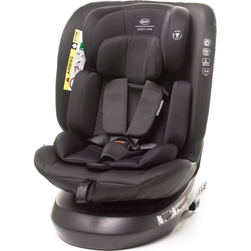4Baby Autokrēsls MATT-FIX 40-150cm BLACK I-SIZE