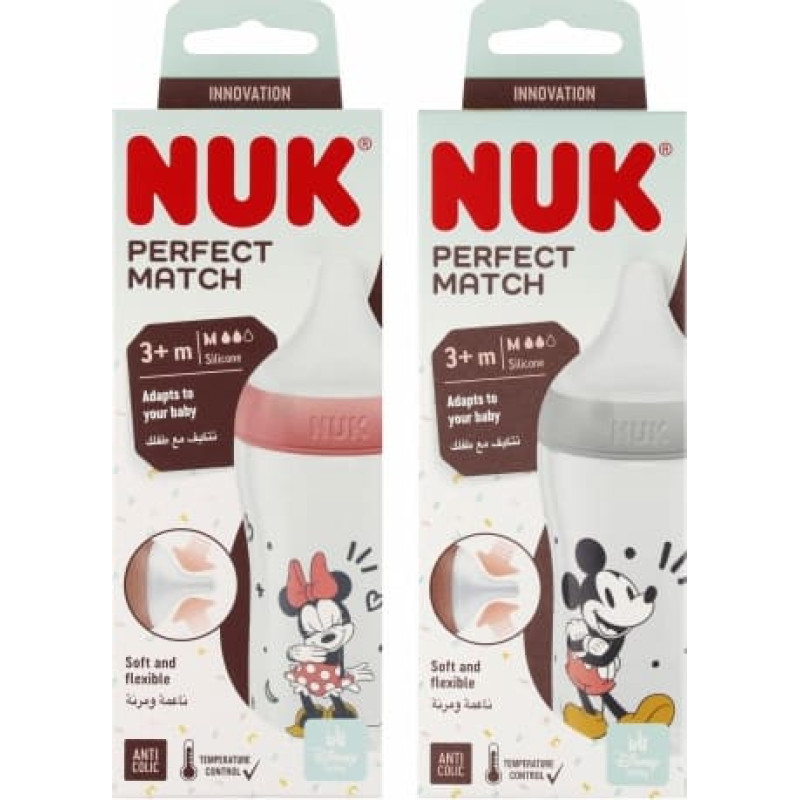 NUK 742036 Butelka silikonowa PP 260ml MICKEY