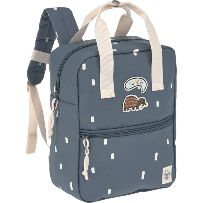 Lassig Mini kvadrātveida mugursoma Happy Prints midnight blue