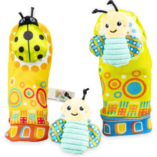 Dumel BALIBAZOO BB 82624 Zestaw skarpetki i grzechotka na rączkę łąka