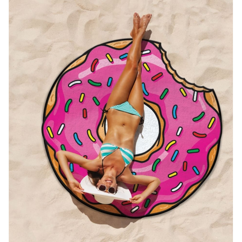 Bigmouth Pludmales paklājs, virtulis ar rozā glazūru