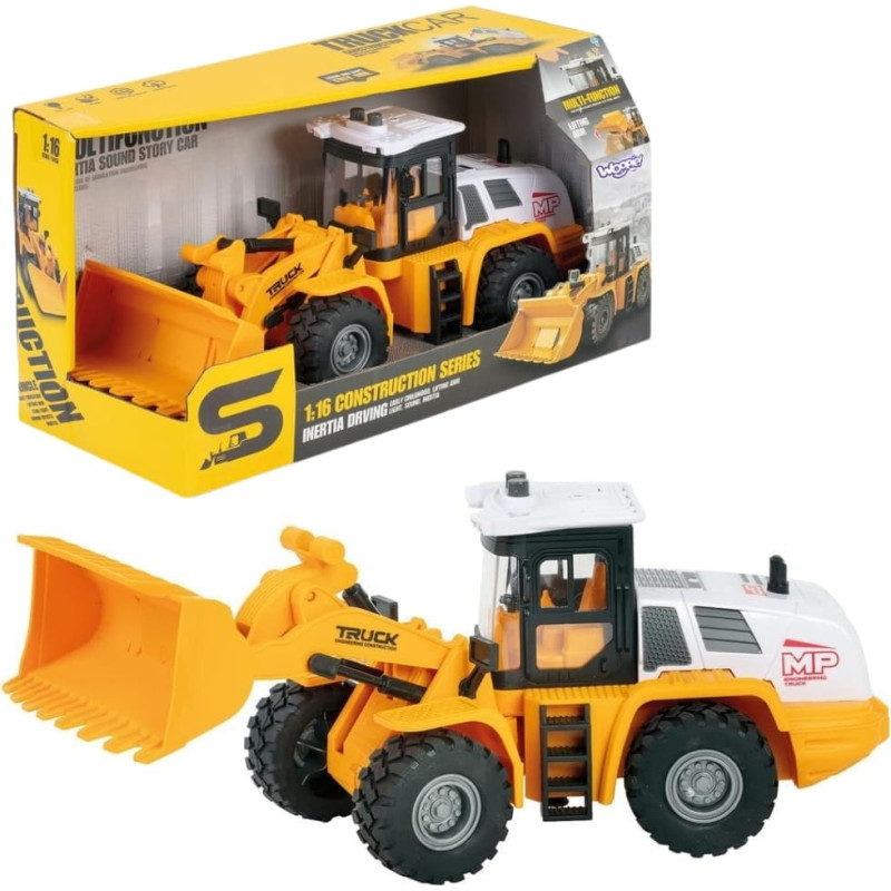 Woopie Koparka Ładowarka Budowlana 1:16 Efekty Świetlne i Dźwiękowe