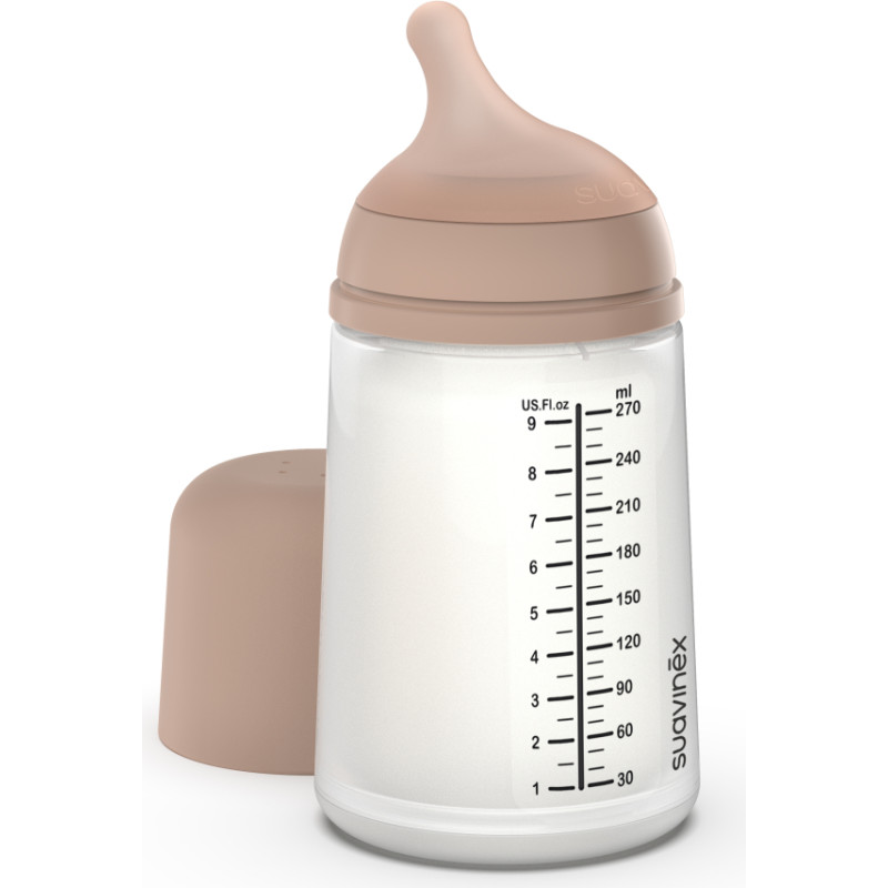 Suavinex Zero.zero baro&scaron;anas pudele pret kolikām MEDIUM 270 ML - Medium Flow