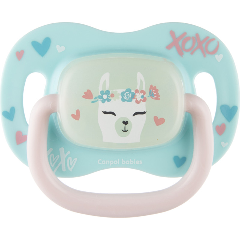 Canpol 34/935 silikona māneklītis 18 m+ apaļš EXOTIC ANIMALS lama