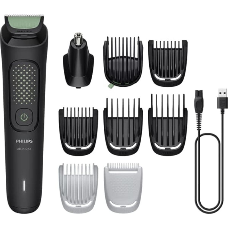 Philips Multigroom series 3000 trimmeris (9-in-1), melns ar zaļu - MG3945/15