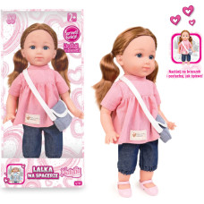 Artyk 185656 Lalka NATALIA funkcyjna w różowej tunice 36 cm