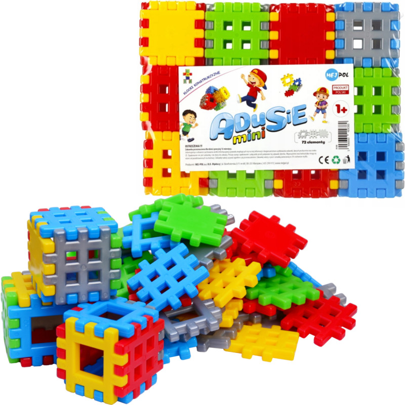 KLOCKI KONSTRUKCYJNE ADUSIE MINI 72 EL.