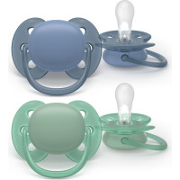 Philips Avent māneklītis Ultra soft, 6-18M (2 gab), zēniem - SCF091/42