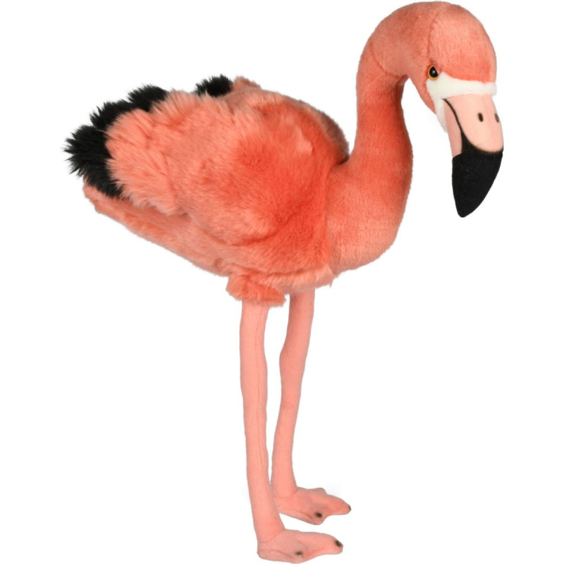Uni-Toys Plī&scaron;a rotaļlieta Flamingo stāvo&scaron;s, 46 cm