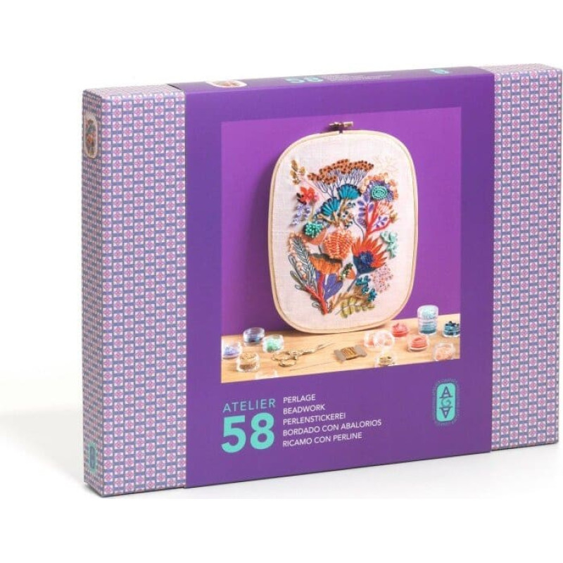 Djeco AGA - Rado&scaron;ā darbnīca 58 - Iz&scaron;ū&scaron;ana ar pērlītēm