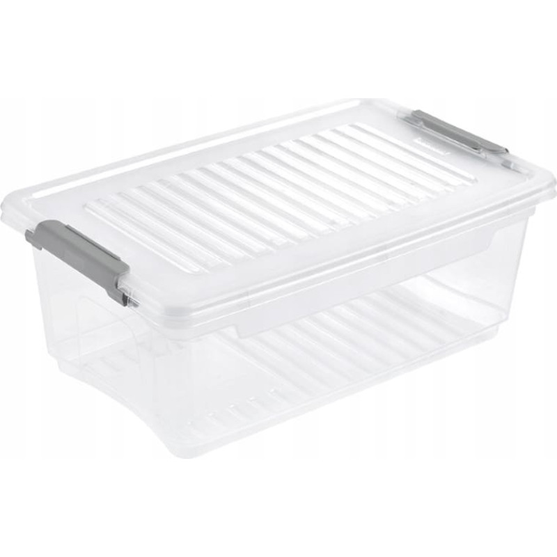 Keeeper Kaste ar vāku clipbox Leonie 28,5x18,5x10,5cm 3,7L caurspīdīga