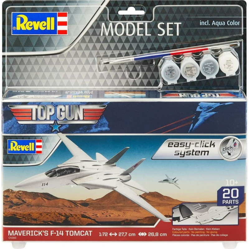 Revell Modeļu komplekts: saliec un krāso F-14 Tomcat "Top Gun"