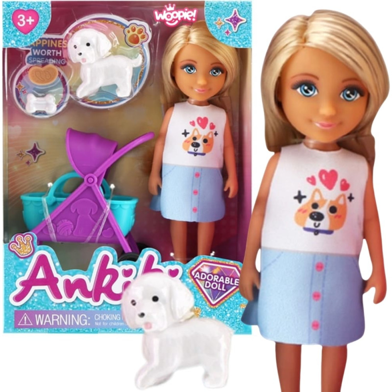 Woopie ROYAL Laleczka z W&oacute;zkiem i Pieskiem