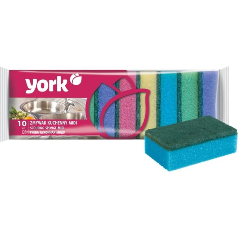 York Sūklis trauku mazgā&scaron;anai MIDI 10 gab.