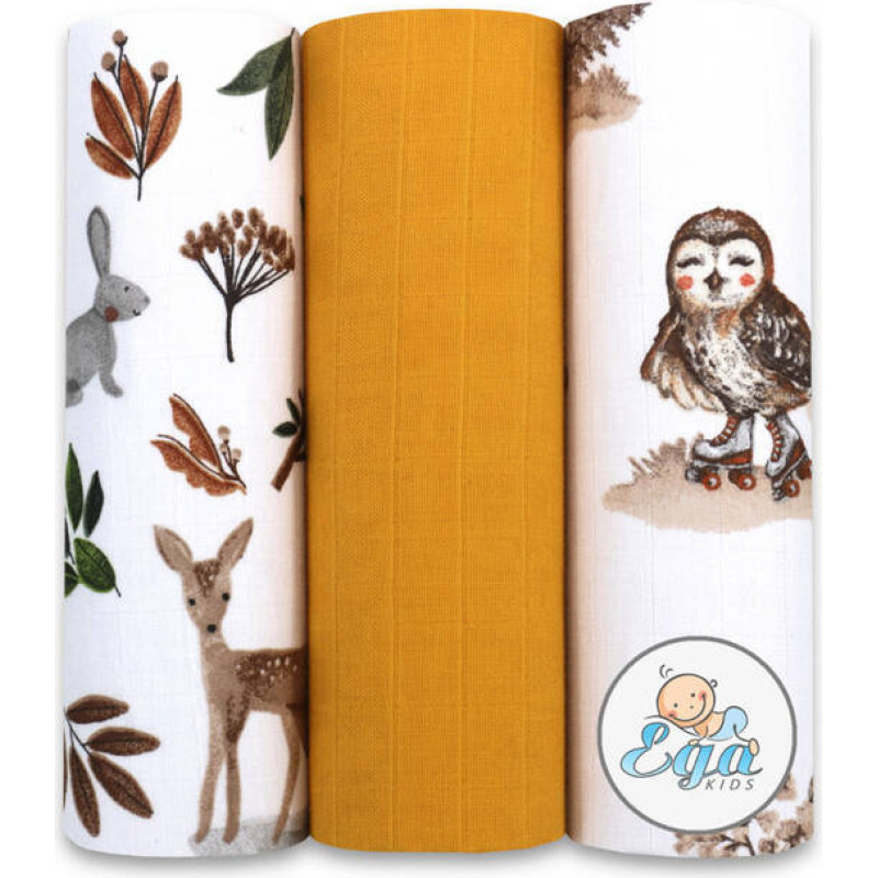 Ega Kids Diaper - SET - 21761 - MUSLIN - EGA - size 60x80 cm  - nr 17