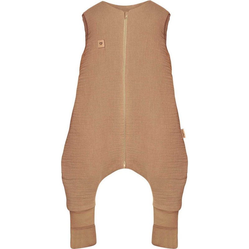 Sleeping bag with legs muslin 1,5 TOG Malaga 1-2y toffee