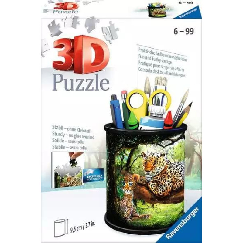Ravensburger 3D puzle zīmuļu turētājs Lielie kaķi 6+