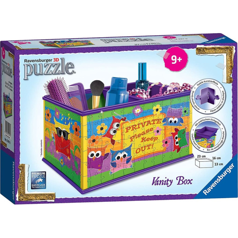 Ravensburger 3D puzle rotaslietu kastīte