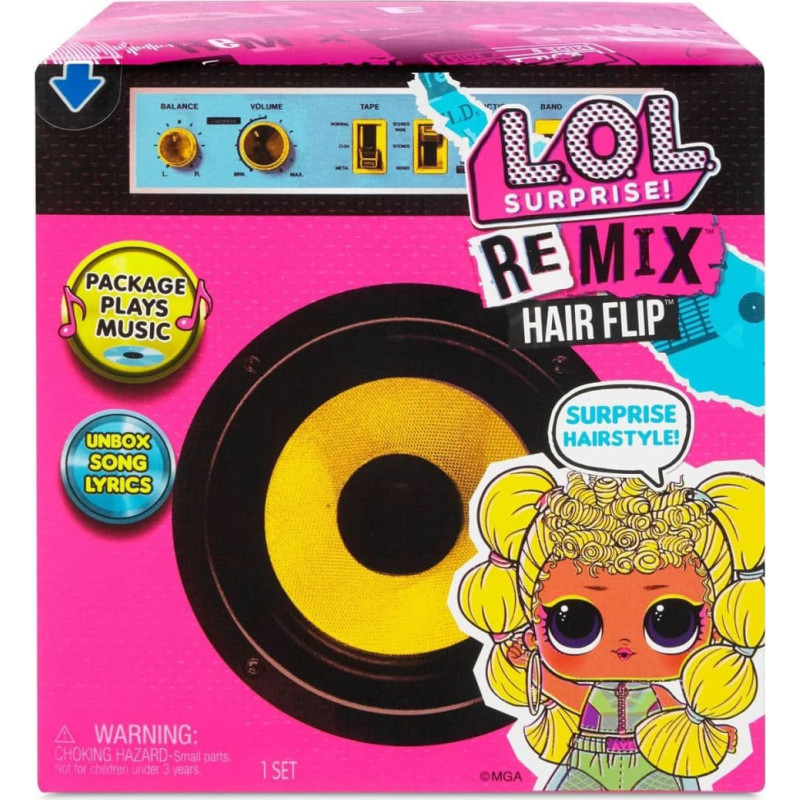 L.o.l . Surprise! Remix Hairflip lelles displeja iepakojumā (PDQ)