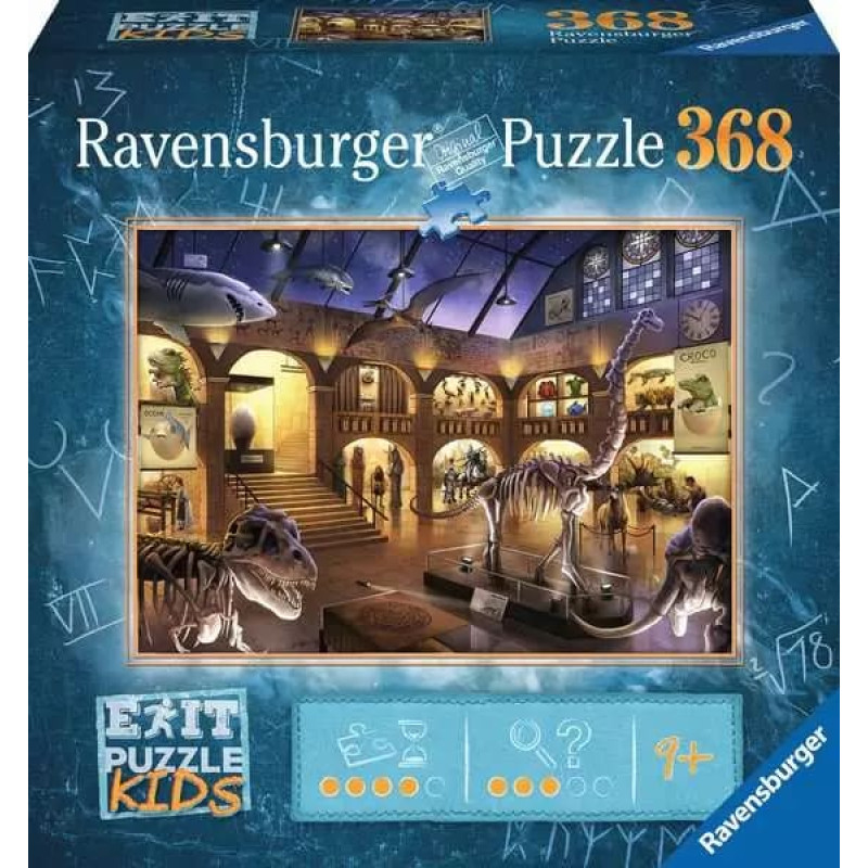 Ravensburger Puzle Escape, 368 detaļas: Muzeja noslēpumi (9+)