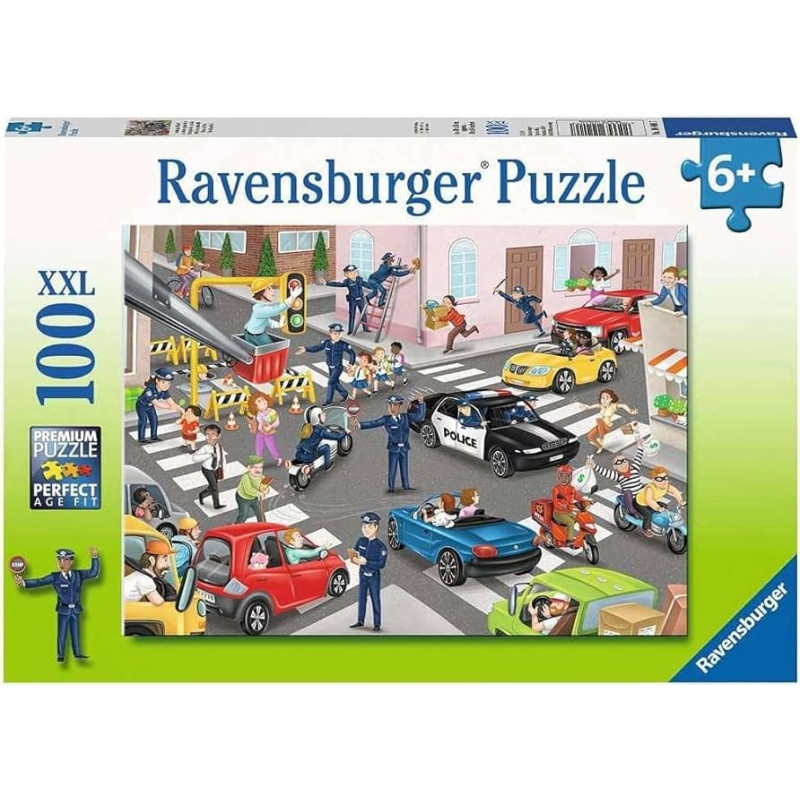 Ravensburger Puzle 100 gab. Policija patrulē