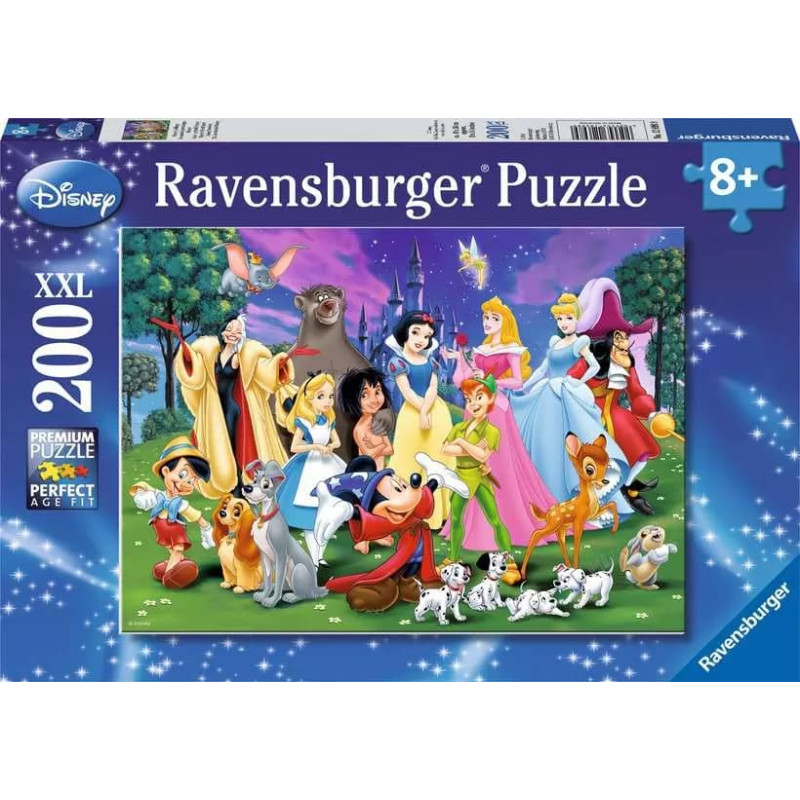 Ravensburger Puzle 200 gab. Disneja varoņi