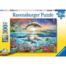 Ravensburger Puzle 300 gab. Delfīnu paradīze