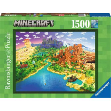 Ravensburger Puzle 1500 Minecraft pasaule