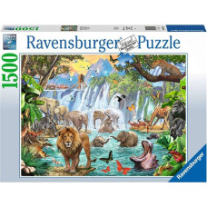 Ravensburger Puzle 1500 Ūdenskrituma safari dzīvnieki