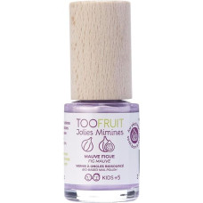 TOOFRUIT Jolies Mimines purpursarkanas krāsas dabīga nagu laka bērniem ar vīģu aromātu, 10 ml PF102