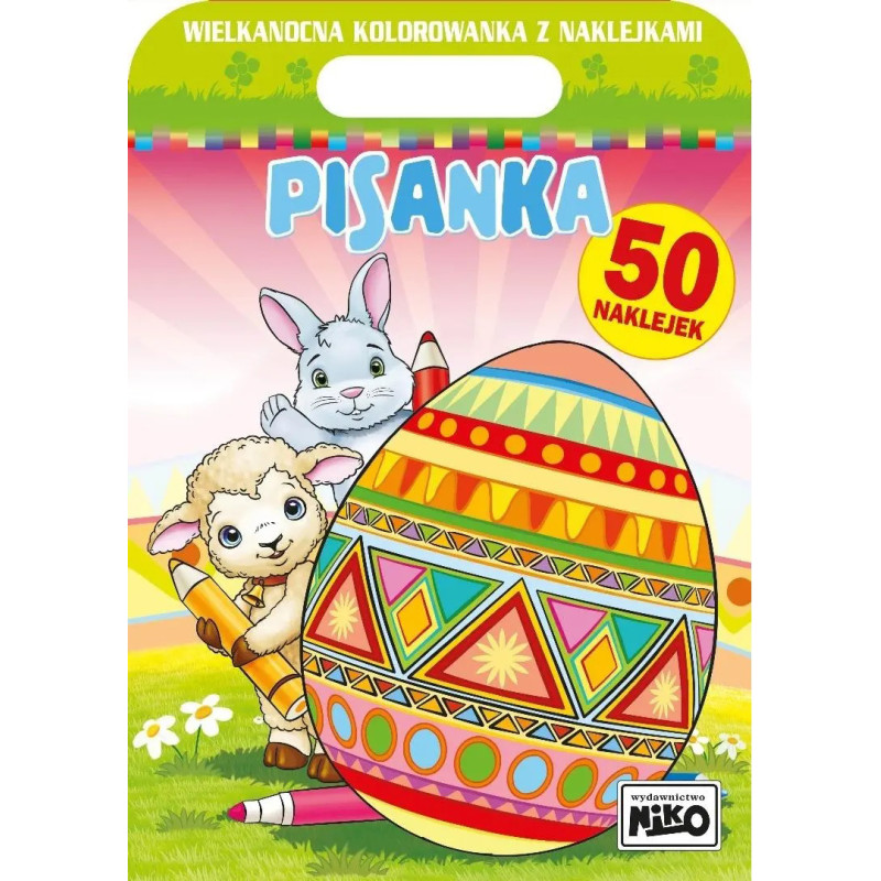 WIELKANOCNA KOLOROWANKA Z NAKLEJKAMI