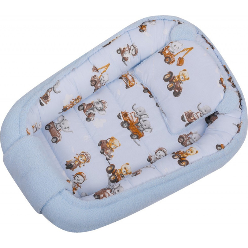 Duet Baby Cocoon - 678 - with pillow - BOUCLA - BLUE