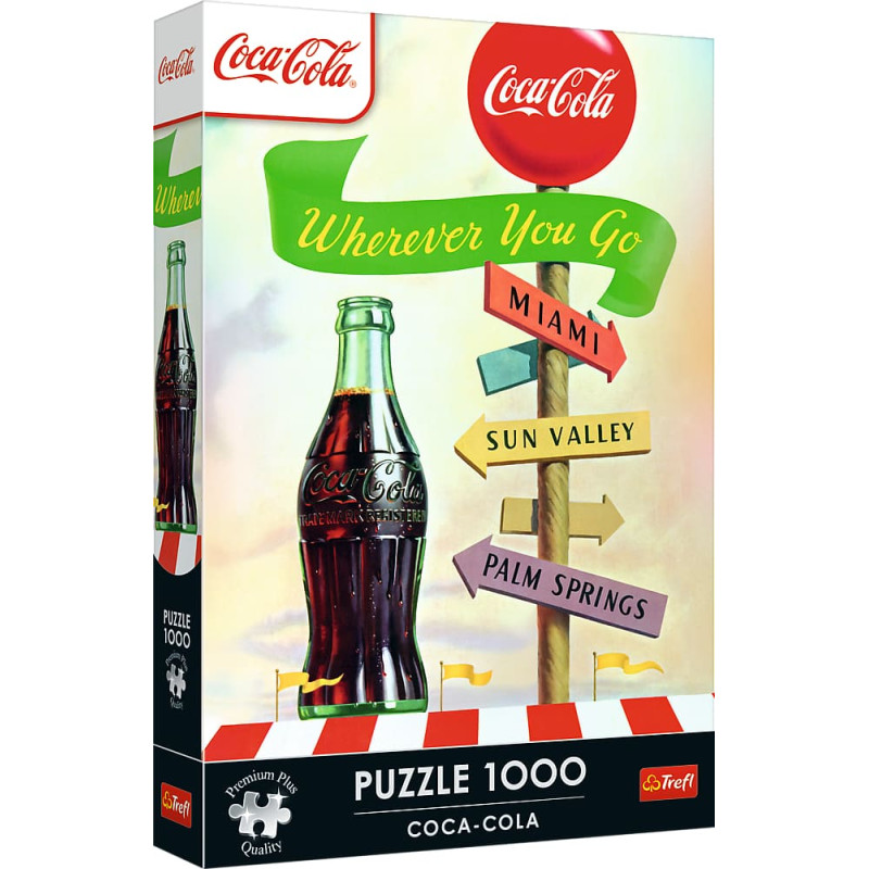 Trefl Premium Plus Puzle Coca-Cola: lai kur tu dotos, 1000 gab.