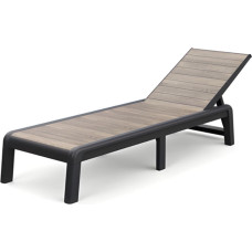 Keter Sauļošanās krēsls Deco Porto pelēks/osis