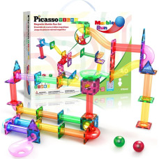 Picasso Tiles Magnētiskais konstruktors Marble Run 40 gab., PTG40