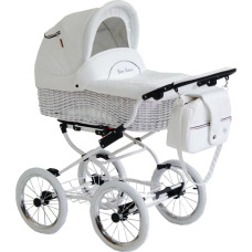 Baby Fashion SCARLETT Universālie rati 2in1, BW-1 Balts (White)