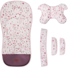Sensillo STROLLER INSERT DELUXE VELVET BLOOM PINK