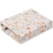 Sensillo PRINTED BEDSHEET COTTON BLOOM BEIGE 60X120